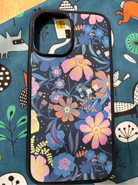 Floral iPhone 16 Case with Bright Multicolor Flowers Otter Box